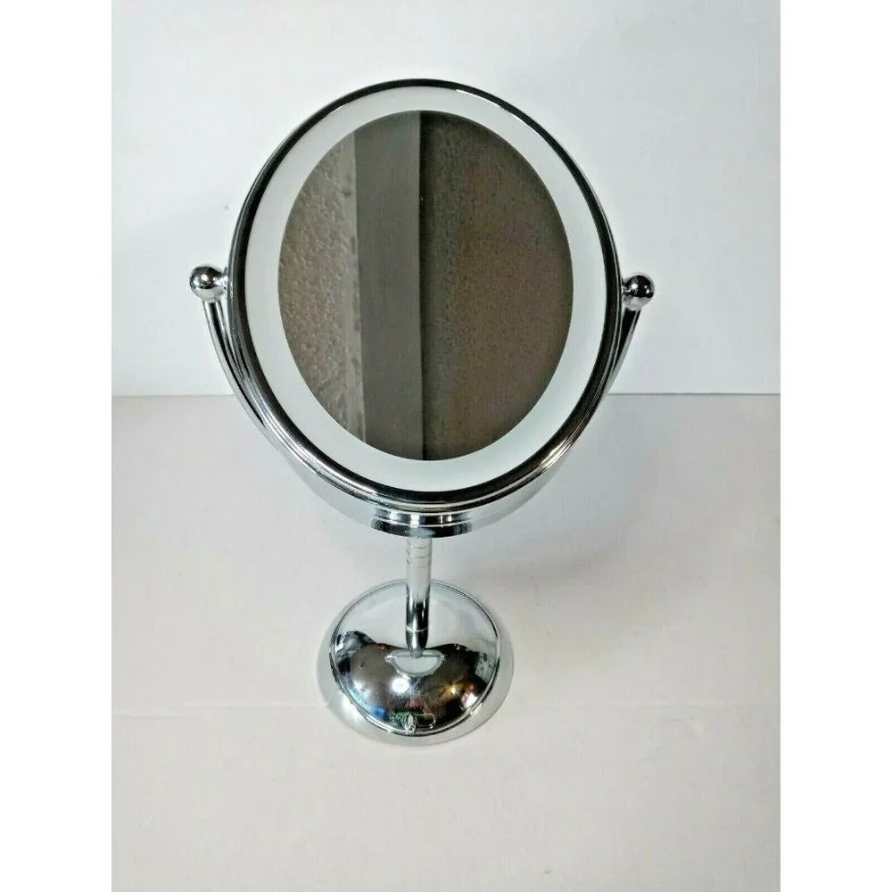 Conair Reflections Lighted Double-Sided Makeup Mirror,1x/7x Mag 7''x9''